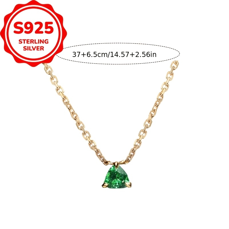 Delicate Teardrop Pendant Thin Chain Necklace, Elegant Gift